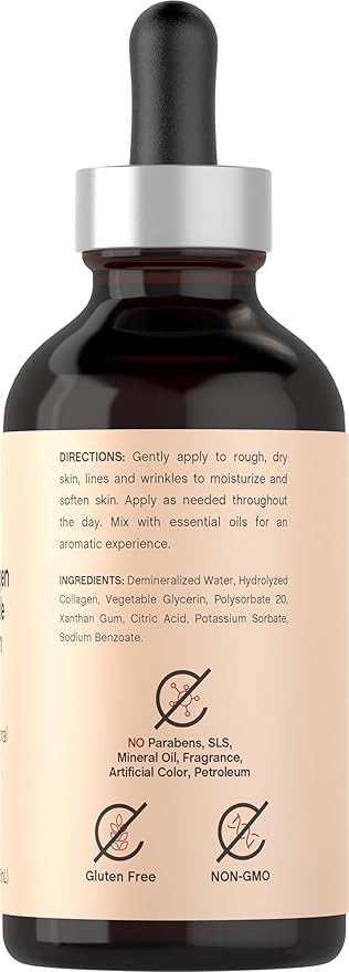 Coera Collagen Serum for Face | 4 fl oz | with Verisol | Professional Strength Peptide Formula | Free of Parabens, SLS, & Fragrances | Packaging May Vary