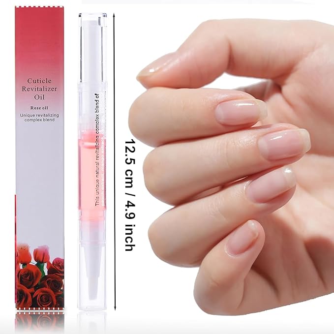 Natural Nail Growth Oil,Nail Growth Oil Pen,Cuticle Oil, Natural Growth Serum For Nails Moisturize -For Growth And Strength, Nail Strengthener For Damaged Nails (Lemon oil, 0.18 / Fl Oz)