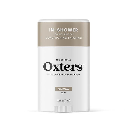 | In-Shower Underarm Wash for Women and Men | Natural Ingredients with Oatmeal, Sea Salt, Coconut Oil, and Honey | Oatmeal Grit