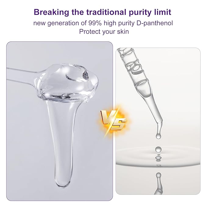 Pure D-Panthenol Serum, 99% Concentration,1.23oz,35g – Hydrating Multi-Use Formula for Sensitive Skin & Hair, DIY-Friendly Skincare Base