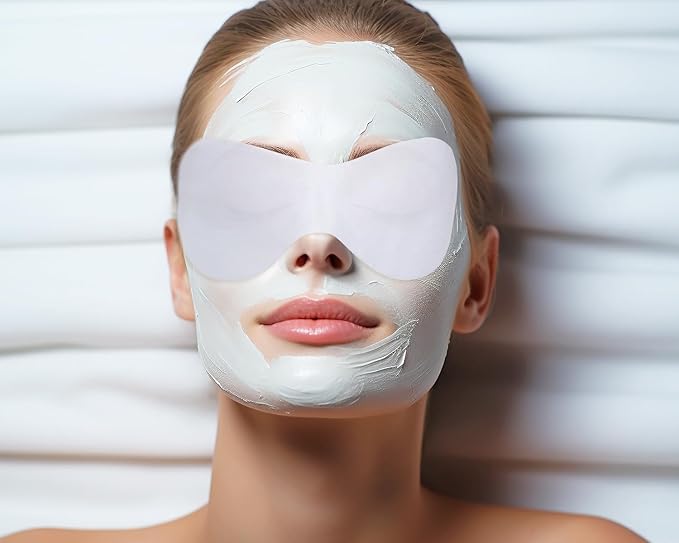PENTA ANGEL Disposable Eye Mask Paper 50 Sheets Non Woven Eye Care Patches Cotton Spa Eye Pads Covers for Facial Skincare (50)