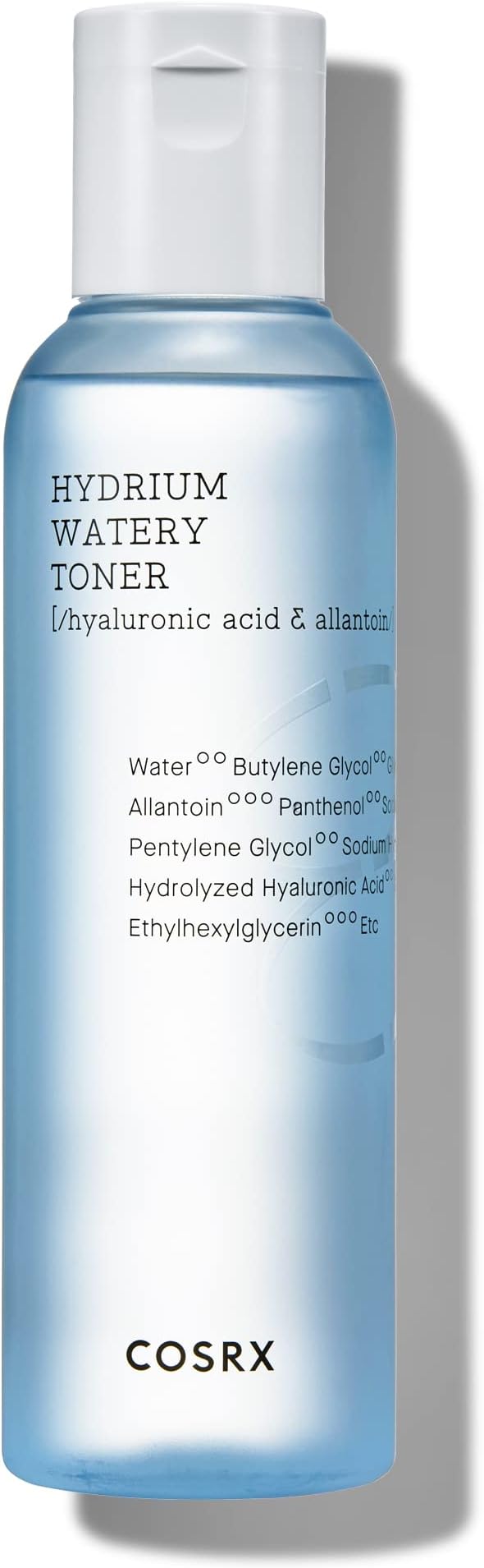 COSRX Hydrium Watery Toner, 150ml / 5.07 fl.oz | Hyaluronic Acid Moisturizing Korean Toner | Hyaluronic Acid, Allantoin, Panthenol | Korean Skin Care, Not Tested on Animals, Paraben Free