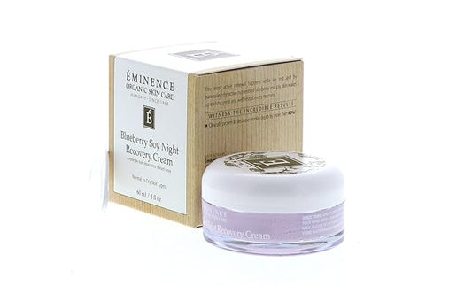 Eminence Organic Skin Care Blueberry Soy Night Recovery Cream, 2 Ounce