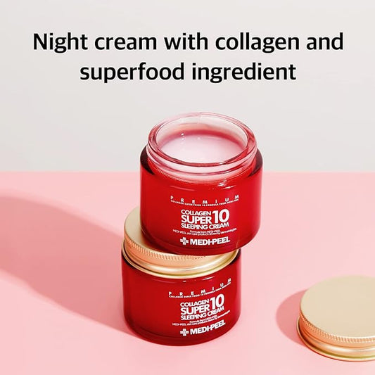 [MEDI-PEEL] Collagen 10 Sleeping Cream 70ml | Collagen cream | Sleeping cream | moisturizing cream | soothing cream |