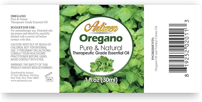 Artizen Oregano Essential Oil 30ml (1 Fluid Ounce)