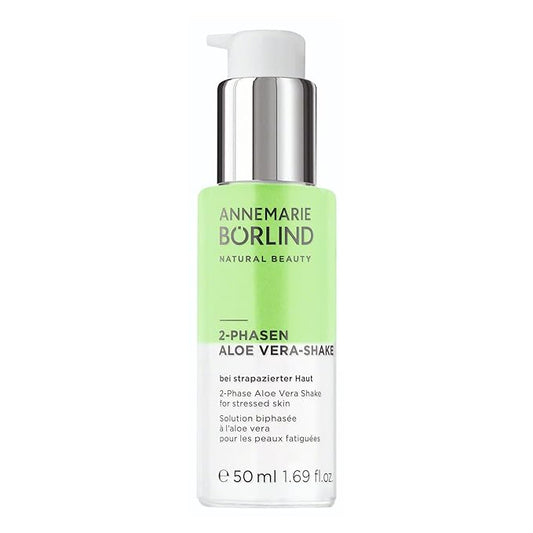 ANNEMARIE BÖRLIND - 2 Phase Aloe Vera Shake - Hyaluronic Acid + Aloe Vera + Black Currant Seed Oil For Soothed Skin - Soothing, Relaxing, Nourishing - 50ml