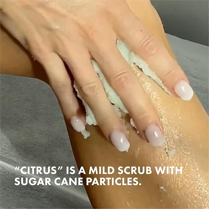 Miraveda by Italwax Citrus Scrub - 500ml / 16.9fl.oz – With coconut oil and lime for a delicate citrus note – Ideal for hand care