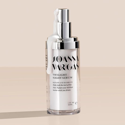 Joanna Vargas Face Serums for Anti Aging with Epidermal Growth Factors for Skin Restoration & Reconditioning - Revitalizing Night Face Serum for Women to Reduce Fine Lines - Hydrating Serum for Face