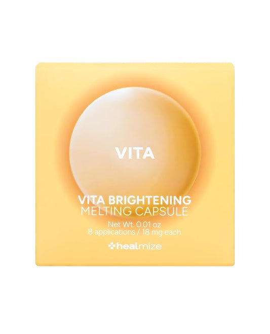 Vita Brightening Melting Capsule – Vitamin C for Bright and Radiant Skin | Korean Skin Care for Sensitive Skin | Booster for Brightening Serum, Toner & Moisturizer | 8 Capsules