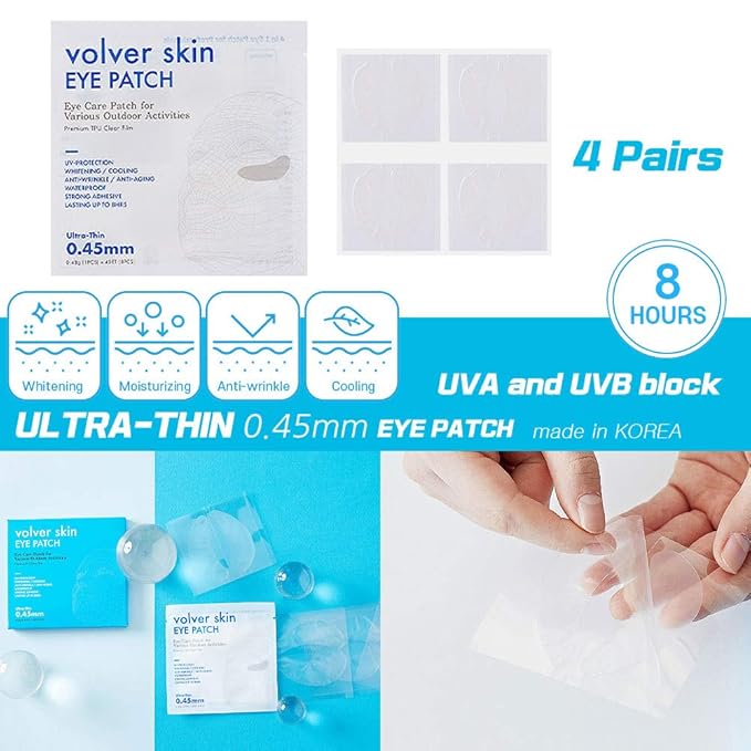 Volver skin Outdoor Eye Patches, Under Eye Mask, For Anti-Wrinkle Pads For Fine Lines and Wrinkles, UVA, UVB blocking function