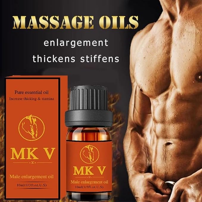MK5 Enlarge and Permanent Thickening Growth Men Energy Massage Essential Oil for Sex, Increase Dick Liquid for Health Care, Lateness Performance,Strength (10ml)