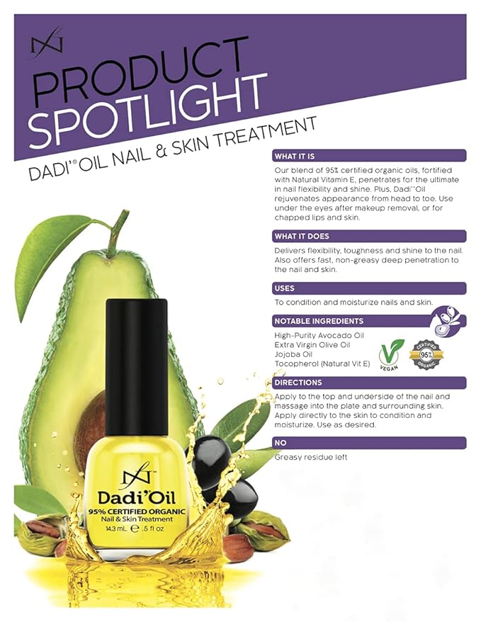 Dadi Nail Cuticle Skin Oil Treatment (15 ml / 0.5 Fl Oz.)