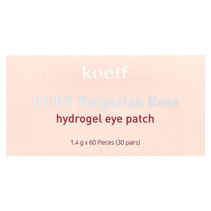 Koelf Ruby & Bulgarian Rose Hydrogel Eye Patch, 60pcs
