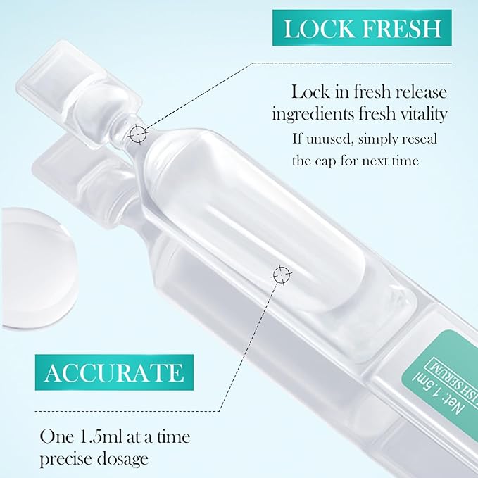 30PCS Ultra Hydrating Serum for Face, Hyaluronic Acid Serum Tubes, Hydrating, Smoother Skin, Anti-Aging serum for All Skin Tyes, Travel-Size Single-Use Vials Skincare(1.52 Fl Oz (Pack of 1))