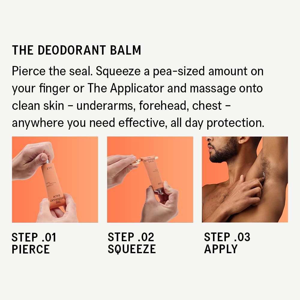 AKT Deodorant Balm 1.7 Fl Oz, Natural Deodorant for Men and Women, Award-Winning, Multi-use, Cream Deo Without Aluminum, Sc.03 The Onsen, Plastic Free, All Genders