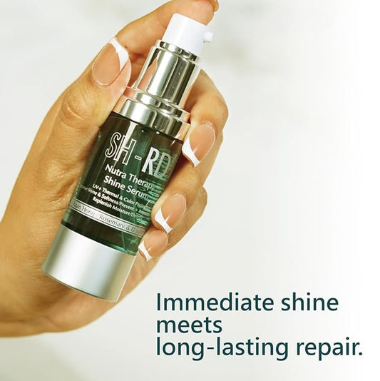 SH-RD Nutra-Therapy Shine Serum | Leave-In Hair Oil for All Hair Types | Moroccan & Avocado Oils, Rosemary Extract | Anti-Frizz, Heat & Color Protection, Enhances Shine | Floral Scent - 36ml