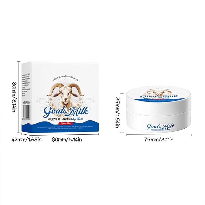 Under Eye Patches for Dark Circles & Puffy Eyes - 60 Pairs Hydrating Eye Mask with Hyaluronic Acid,Goats Milk & Hydrolyzed Elastin- Vegan, Cruelty-Free