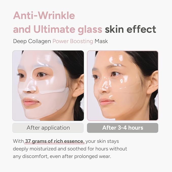 SUNGBOON EDITOR Deep Collagen Overnight mask 37gx4ea | Original Hydrating Collagen Face Mask | Real Collagen 2,160,000PPB for Elasticity |TikTok Trend Items Korean Skin Care