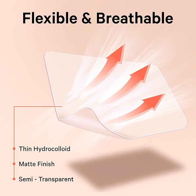 Sosky Large Pimple Patches XL Hydrocolloid Acne Patches for Face & Body Cystic Pimple & Zit Patch for Nose Chin Back, Bacne & Breakouts Vegan Cruelty-Free（8 Count）