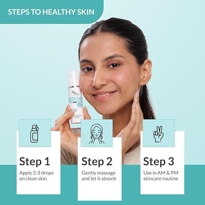 Fixderma 20% Niacinamide Serum for Face for Pore Minimizer with 2.5% Glucosamine & Hyaluronic Acid for Open Pores | Hydrating Serum for Men & Women - 30g