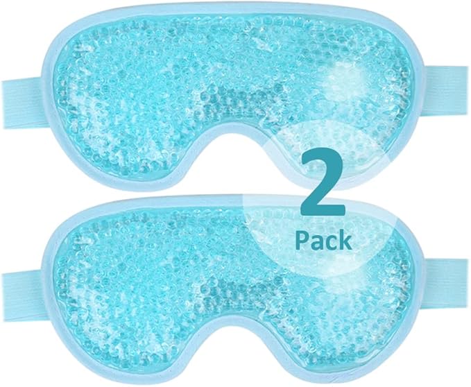 NEWGO Bundle of Reusable Ice Eye Mask for Dry Eyes