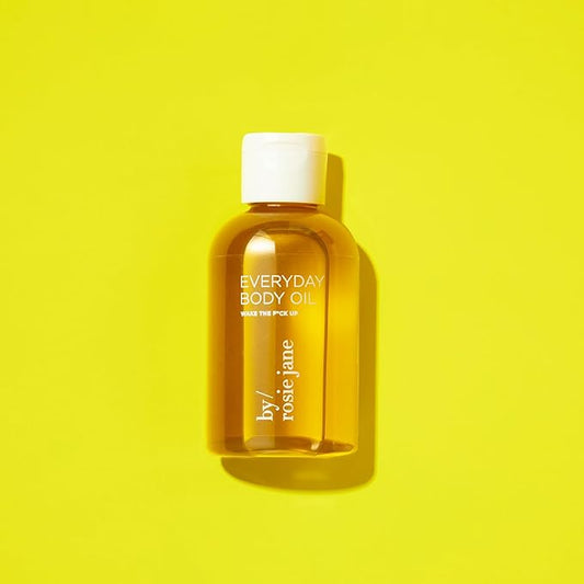 By Rosie Jane Wake Everyday Body Oil - Invigorating Lemon Verbena, Grapefruit & Geranium Scented Body Oil with Coconut Oil, Olive Oil & Rosehip Seed Oil to Hydrate and Nourish Dry Skin (4 fl oz)