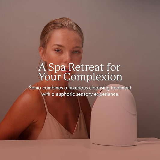 Senia Hot and Cold Facial Steamer by Vanity Planet - Detoxifying Aromatherapy Facial Steamer with Smart Steam Technology - Unclog Pores & Blackheads Cleaner Detoxifies, Cleanses & Moisturizes Skin