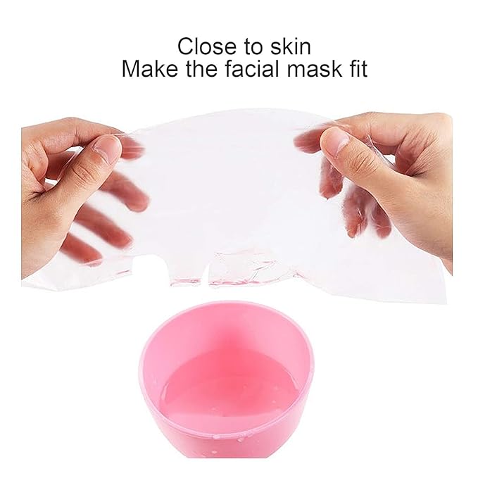 600pcs Plastic Facial Mask Preservative Film Disposable Plastic Film Facial Mask Paper DIY Beauty Skin Care Facial Mask Sheet Retention