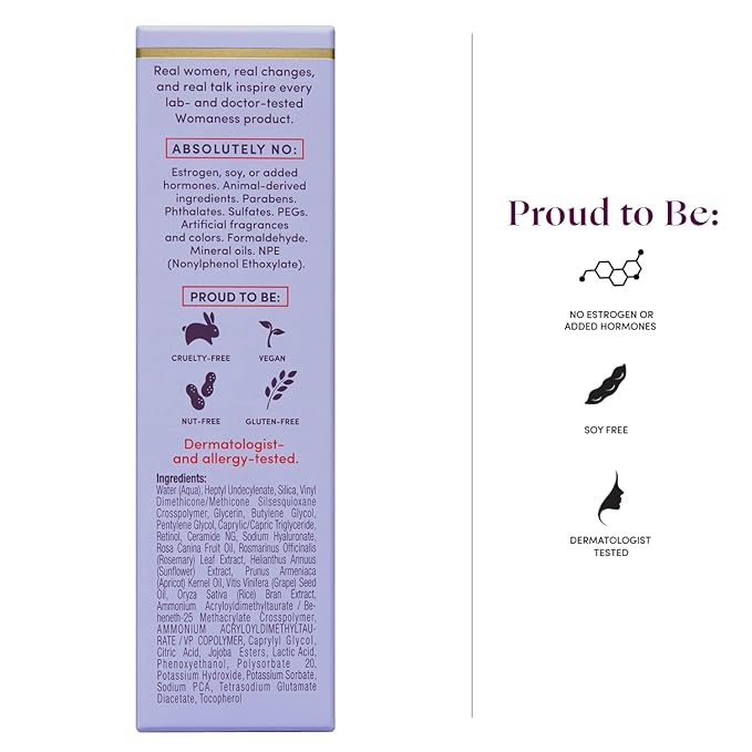 Womaness Plump It Up Retinol Serum – Roll-On Hydrating Face Serum for Women w/Hyaluronic Acid & Collagen Boosting Retinol – Anti Aging for Fine Lines, Wrinkles & Smoothing Ceramide NG Skin Care 30ml