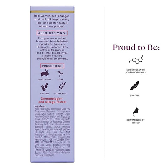 Womaness Plump It Up Retinol Serum – Roll-On Hydrating Face Serum for Women w/Hyaluronic Acid & Collagen Boosting Retinol – Anti Aging for Fine Lines, Wrinkles & Smoothing Ceramide NG Skin Care 30ml