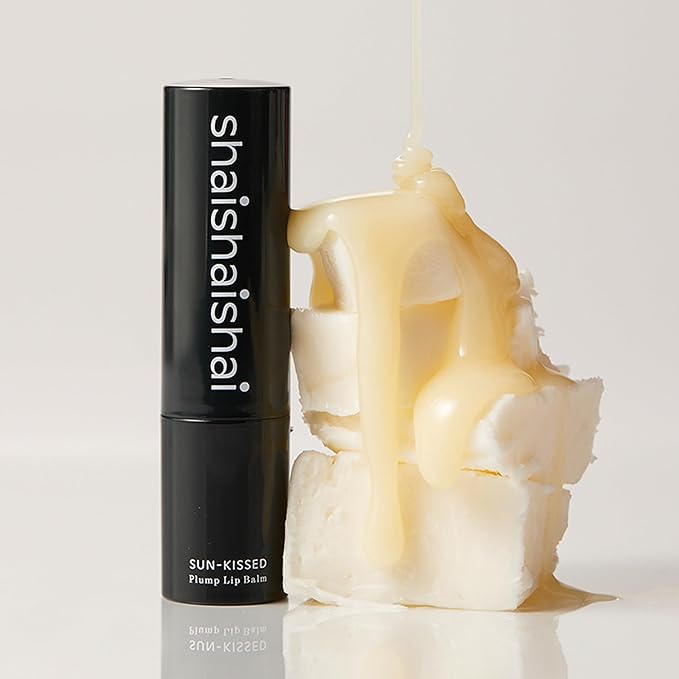 SUN-KISSED Plump Tinted Lip Balm, Lip Plumper, 70% Skincare Ingredients Providing Deep Hydration to Cracked & Chapped Lips, Lightweight Buildable High Gloss Finish, 04 Peach Crush