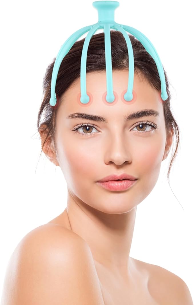 Head Massager Scalp Massaging Tool Relaxation Tool Octopus Scalp Massager Drivers Headache Relief Head Gua Sha Massager The Driver Tools Multifunction Massager