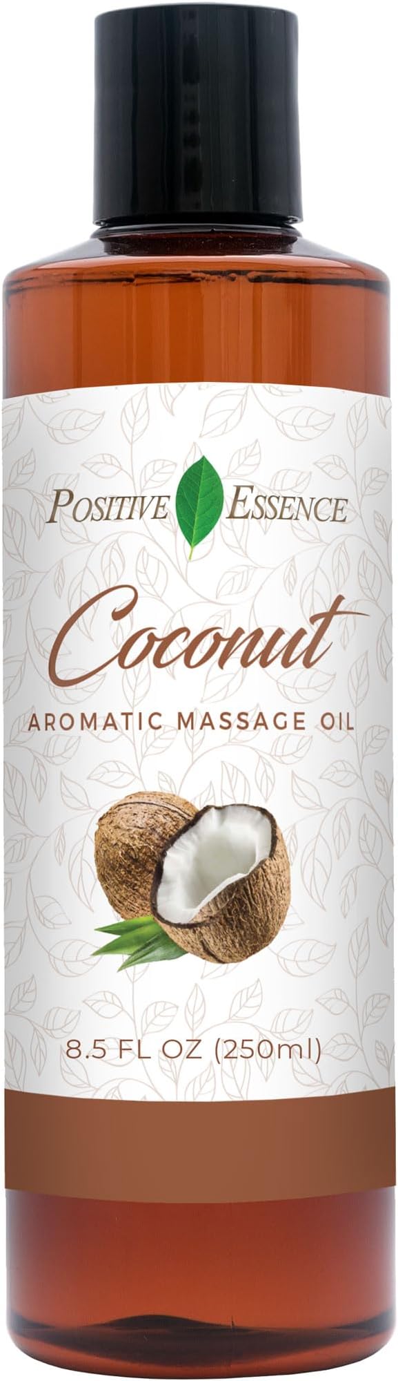 Relaxing Coconut Massage Oil, Made with Jojoba Oil, Sweet Almond Oil, Vitamin E and Extra Virgin Coconut Oil, Relaxing Gifts for Women or Natural Body & Mind Relaxation, Aromatic