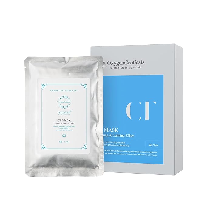 CT Mask – Premium Menthol Cooling & Calming Peel-Off Algae Mask for Face (30g x 5 Packs)