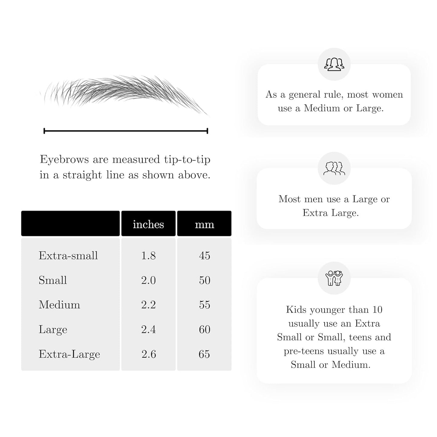 (10 pairs) Dark Brown Temporary Eyebrow Tattoo - Small Size - Waterproof & Smudgeproof - Classy Curve Style Eyebrow Stickers - Sheet Lasts up to 30 Days - Won't Work on Existing Brows