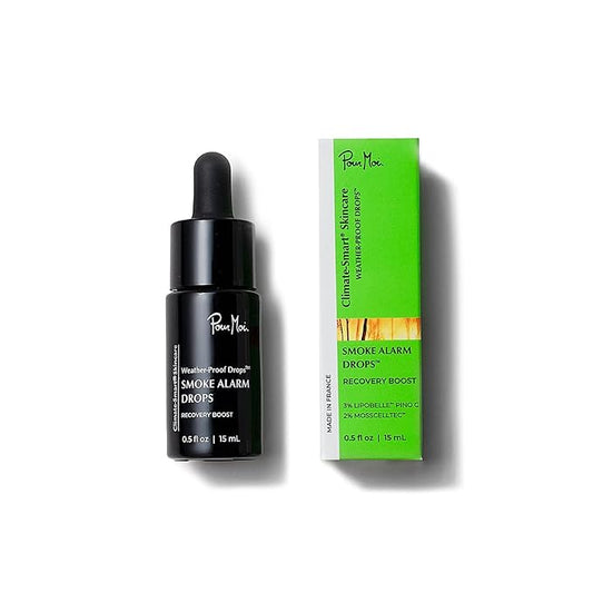 Pour Moi Smoke Alarm Drops | Climate-Smart Concentrated Serum to Prevent Skin Damage Caused by Smoke in the Air