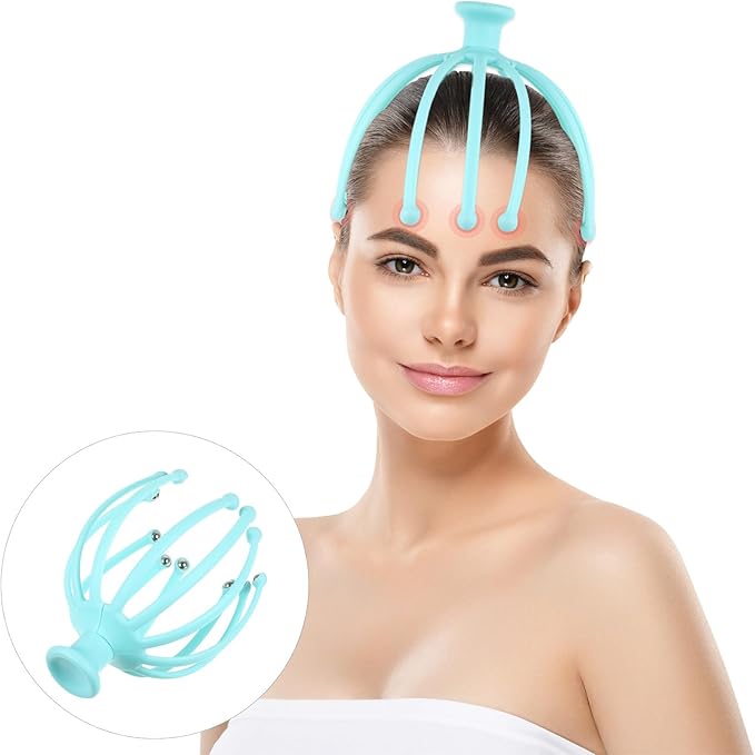 Head Massager Scalp Massaging Tool Relaxation Tool Octopus Scalp Massager Drivers Headache Relief Head Gua Sha Massager The Driver Tools Multifunction Massager