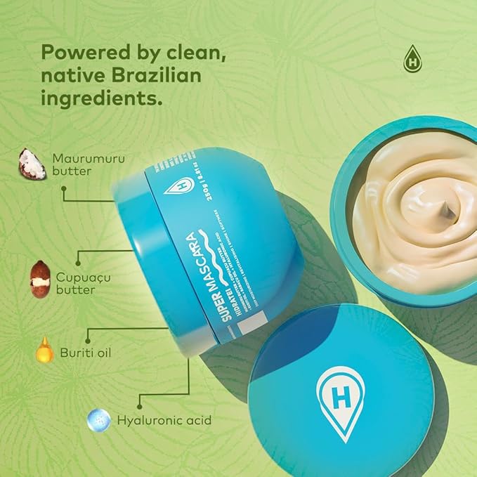 Brazilian Beauty Super Hair Mask | Deep Hydration Hair Mask | Damaged Hair Repair | Dry Hair Treatment | Ultimate Hair Moisturizer for Silky, Hidrated Hair | 8.8oz