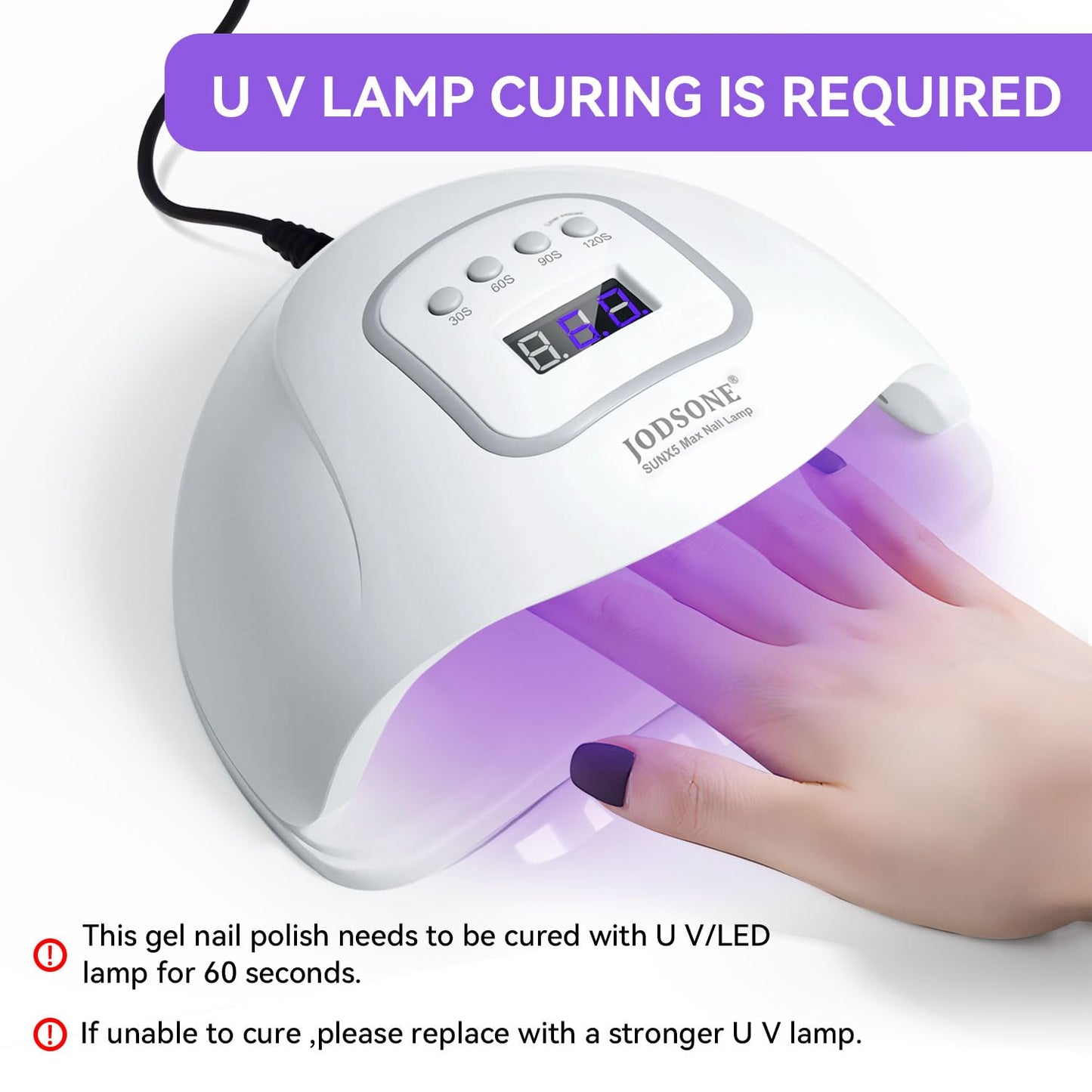 JODSONE 3Pcs 16.5ml Top Coat and Base Coat Set with Nail Glue Gel No Wipe Top Coat Base Nail Glue Gel for Attaching False Nails Securing Decorations Need U V Lamp Cured