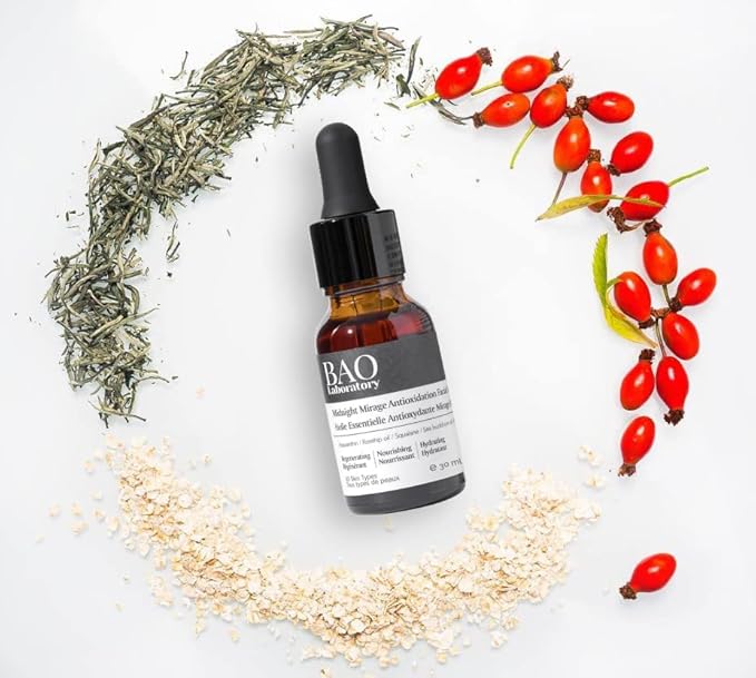 Midnight Mirage Antioxidant Serum for Face + Hydrating & Regenerating Serum | Anti-Aging Serum for Women With Squalane Rosehip Sea Buckthorn Oil | Fine Lines and Wrinkles Care (30 ML)