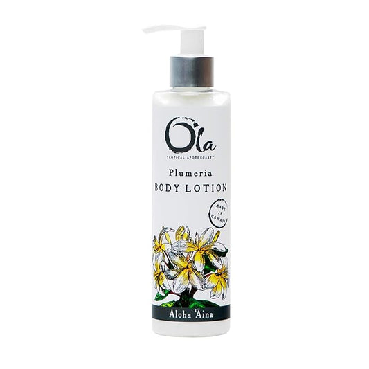 Ola Tropical Apothecary Plumeria Body Lotion with Pure Tropical Oils and Plant Extracts - 8 fl oz