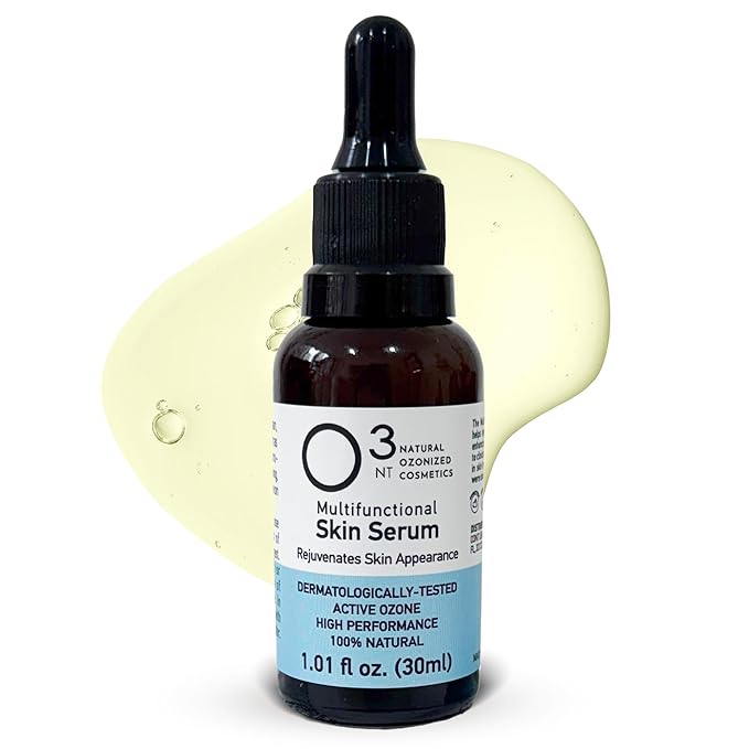 Skin Serum - Multifunctional Skin Care - Revitalization, Nourishment and Hydration - Active Ozone Therapy - High-Performance Natural Treatment - All Skin Types - 1.01 Fl Oz