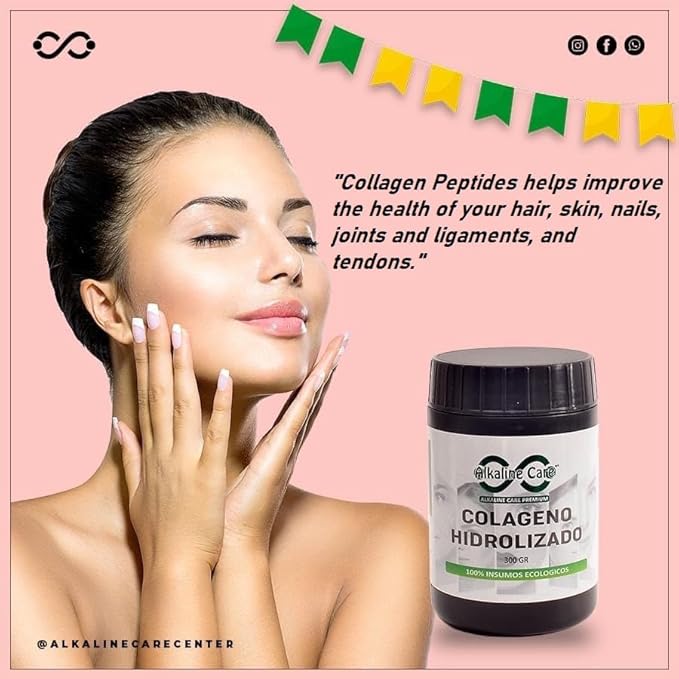 Alkaline Care |Hydrolyzed Collagen Peptides for Women & Men |Multi-Type Unflavored Collagen Powder Protein for Hair, Bones, Skin, Nails & Joints | 10g Collagen Peptides per Serving | 10.5Oz (300g)