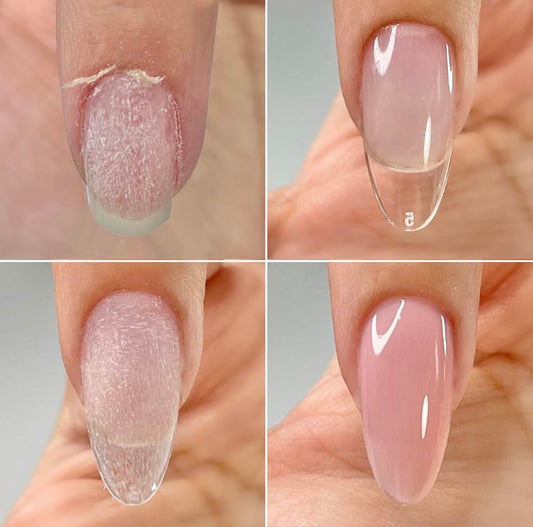 Salon-Grade Builder Gel (Wooly Beige + Pastel Rose) - Hypoallergenic Strong Base Coat | Long-Lasting Adhesion (30+ Days) for Professional Nails Gift for Women