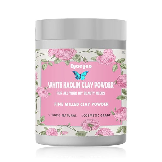 Kaolin Clay Powder, Natural White Powdered Clay for Seed Bombs, White Clay Mask, DIY Spa, Soap, Bath Bomb, Deodorant, Can be Used as Kaolin Clay for Gardening (16 Ounces)