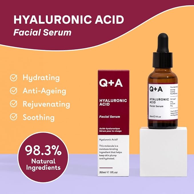 Hyaluronic Acid Facial Serum. A hydrating Hyaluronic Acid serum for healthy and plump skin. 30ml/1fl.oz