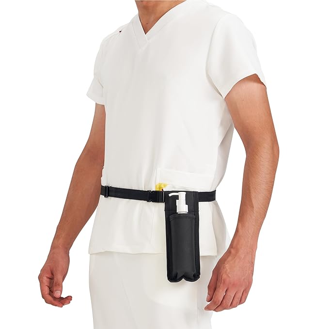 Master Massage Single Bottle Massage Oil Holster Case Bag-Adjustable and Heat-Resistant Bottle Cream & Lotion Single Holster Bag Kit– Incl. One8 Oz Refillable Pump Dispenser