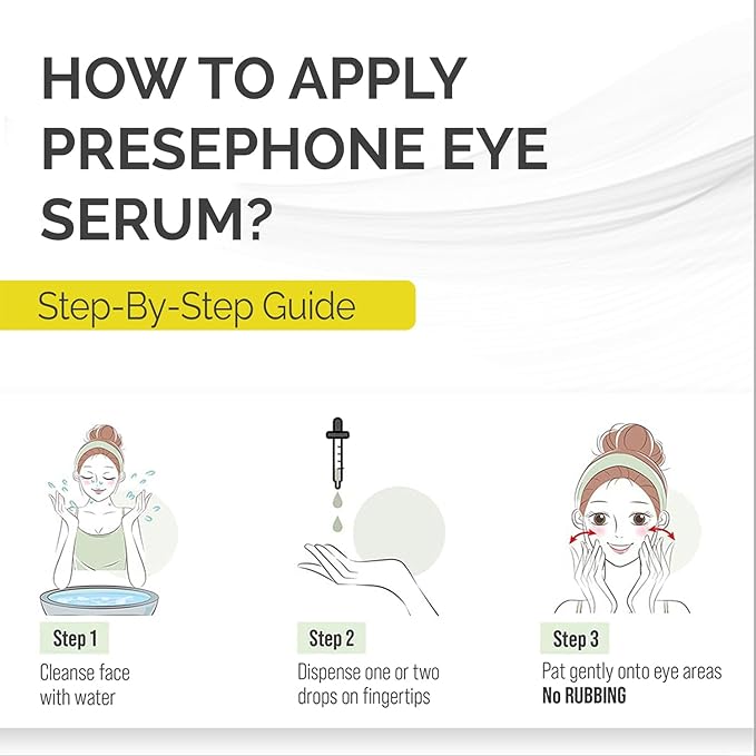 Persephone Eye Serum Oil | Sacha Inchi Oil, Bisabolol and Vitamin C & E | Eye Serum for Wrinkles, Finelines and Dark Circle (30 ML)