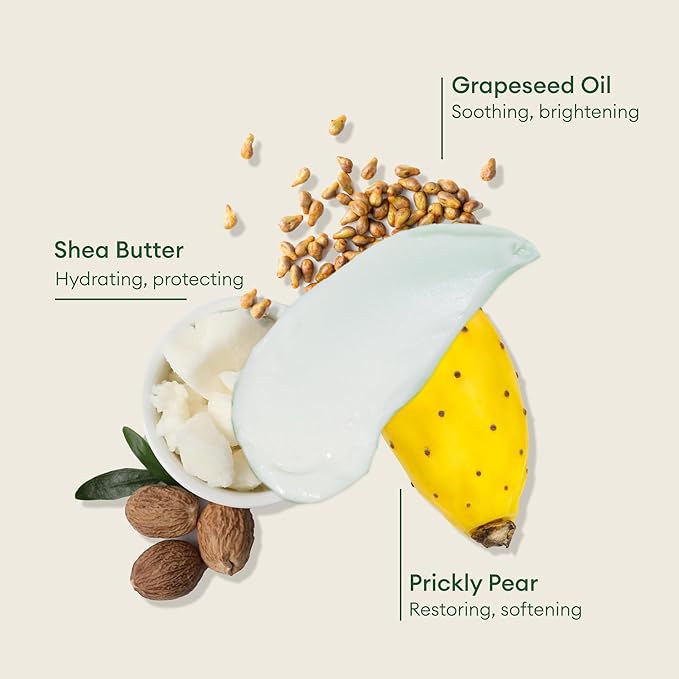 LUMA & LEAF Unconditional Care Whipped Body Butter – 5 fl oz Natural Shea Butter Body Cream with Grapeseed Oil, Tasmanian Pepperberry & Vitamin E – Ideal for Deep Hydration & Scar Repair