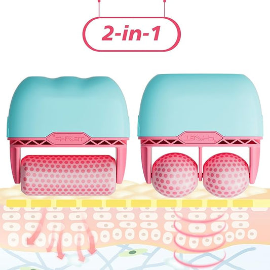 TBPHP Ice Roller BF01 for Face & Eye with Plastic Cover Massager Face Massage Roller Tools (Pink)